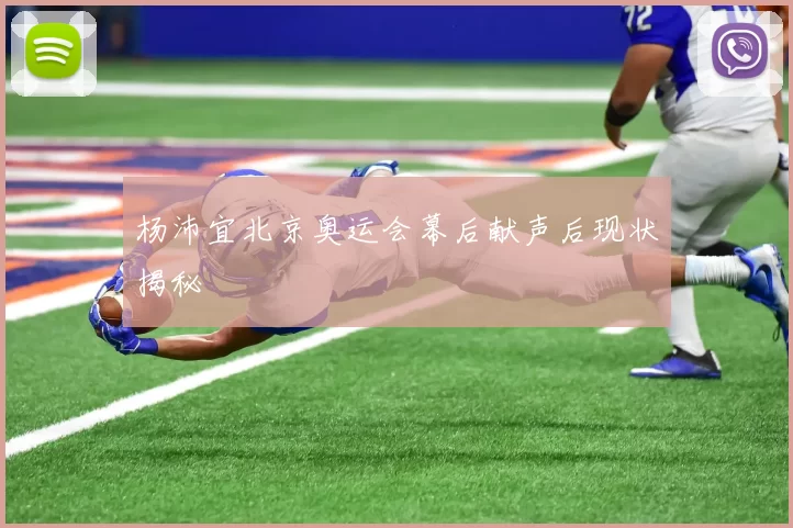 杨沛宜北京奥运会幕后献声后现状揭秘